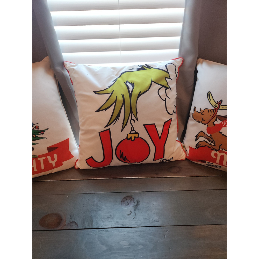 NWT! Grinch "Joy" Pillow